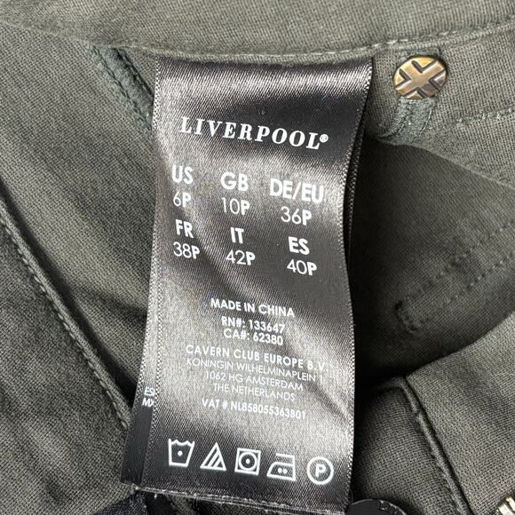 Liverpool Anita Pant, Skinny Jeans, Dark Olive Green, Petite, Women's 6P or 28 - Picture 4 of 4